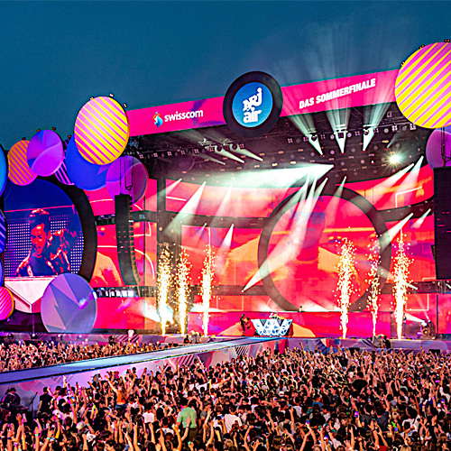 หน้าจอแสดงผล LED เหมาะสำหรับเวทีคอนเสิร์ต
