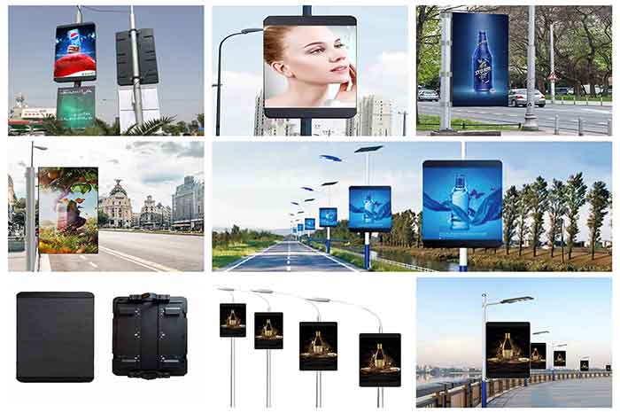 จอแสดงผล LED เสาไฟ